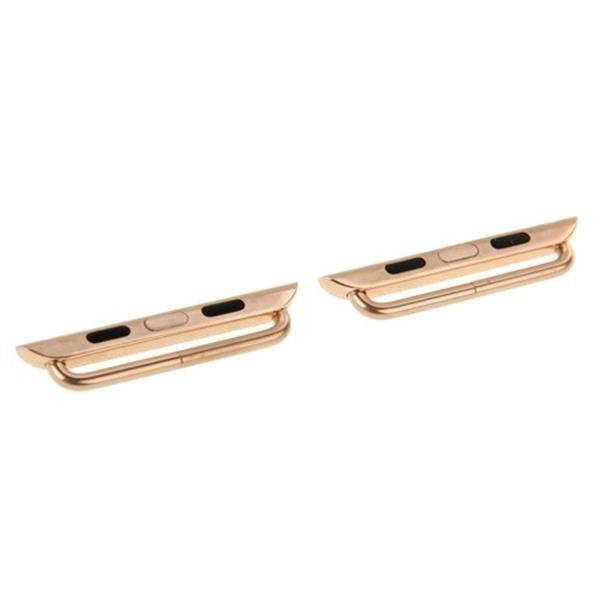 Grote foto apple watch adapter 42mm stalen band connector set van 2 goud schroevendraaier kleding dames horloges