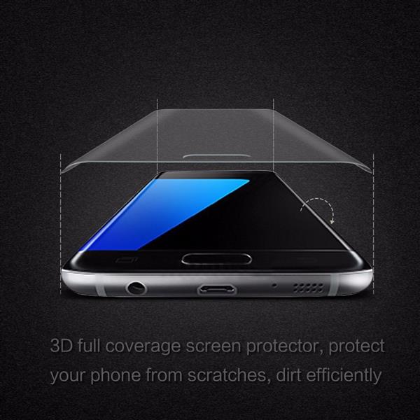 Grote foto samsung galaxy s7 edge 3d full coverage flexibele anti shock screen protector goud telecommunicatie mobieltjes