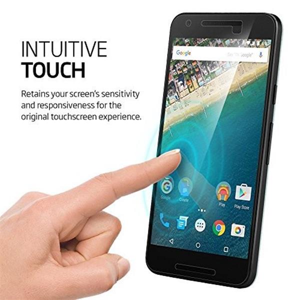 Grote foto lg nexus 5x tempered glass screenprotector anti burst tegen schokken vallen echt glas telecommunicatie mobieltjes