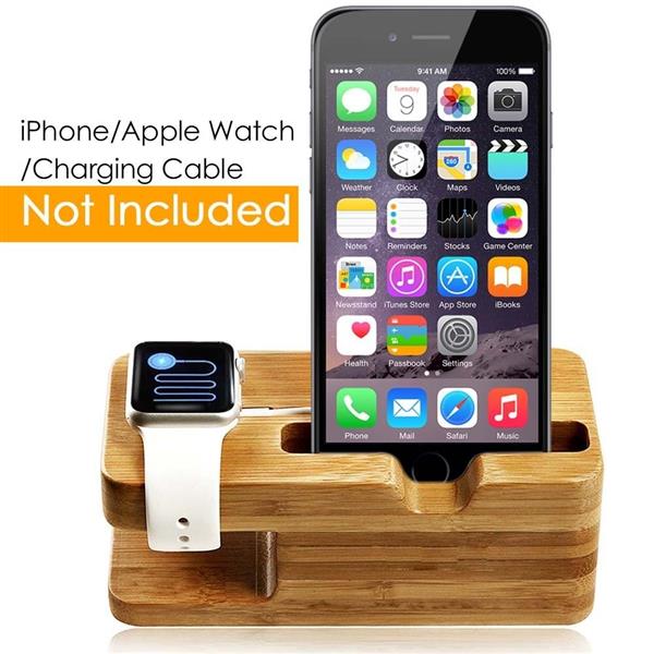 Grote foto apple watch 38mm en 42mm bamboo houten stand houder iphone 6 6 plus en iphone 5s 5 5c kleding dames horloges