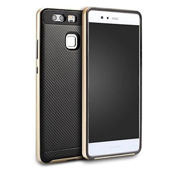 Grote foto u.case brand premium huawei p9 case goud tempered glass screen protector telecommunicatie mobieltjes