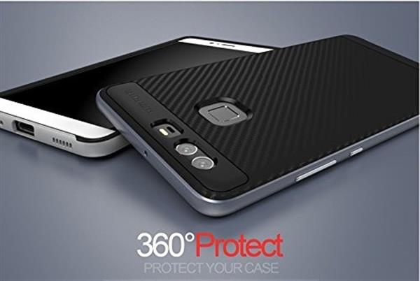Grote foto u.case brand premium huawei p9 case goud tempered glass screen protector telecommunicatie mobieltjes