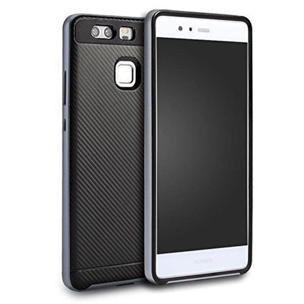 Grote foto u.case brand premium huawei p9 case grijs tempered glass screen protector telecommunicatie mobieltjes