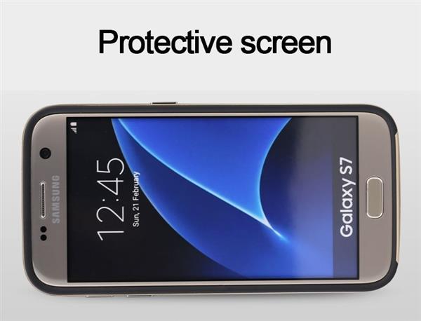 Grote foto u.case brand premium samsung s7 case silver gratis anti shock screen protector t.w.v 9 95 telecommunicatie mobieltjes