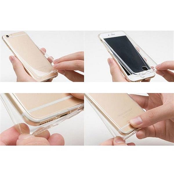 Grote foto iphone 6s 6 dual tpu case 360 graden cover 2 in 1 transparant rosegold telecommunicatie mobieltjes