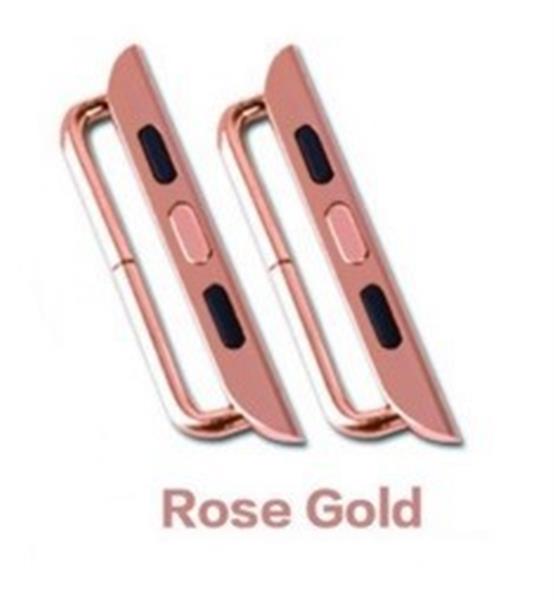 Grote foto apple watch adapter 42mm stalen band connector set van 2 limited edition rose goud schroevendraa kleding dames horloges