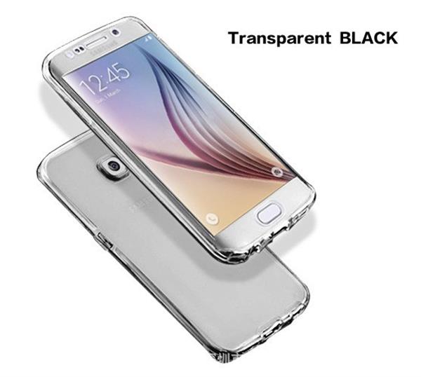 Grote foto samsung galaxy s6 edge dual tpu case 360 graden cover 2 in 1 transparant telecommunicatie mobieltjes