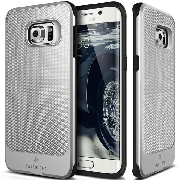 Grote foto caseology vault series samsung s6 edge plus zilver s6 edge plus screen protector telecommunicatie mobieltjes