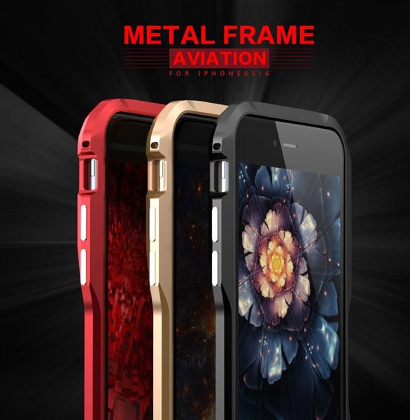 Grote foto luphie incisive sword aluminium aircraft premium case iphone 6s 6 champagne goud telecommunicatie mobieltjes