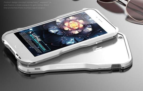 Grote foto luphie incisive sword aluminium aircraft premium case iphone 6s 6 zilver telecommunicatie mobieltjes