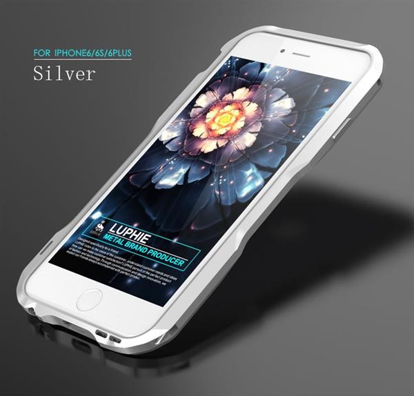 Grote foto luphie incisive sword aluminium aircraft premium case iphone 6s 6 zilver telecommunicatie mobieltjes