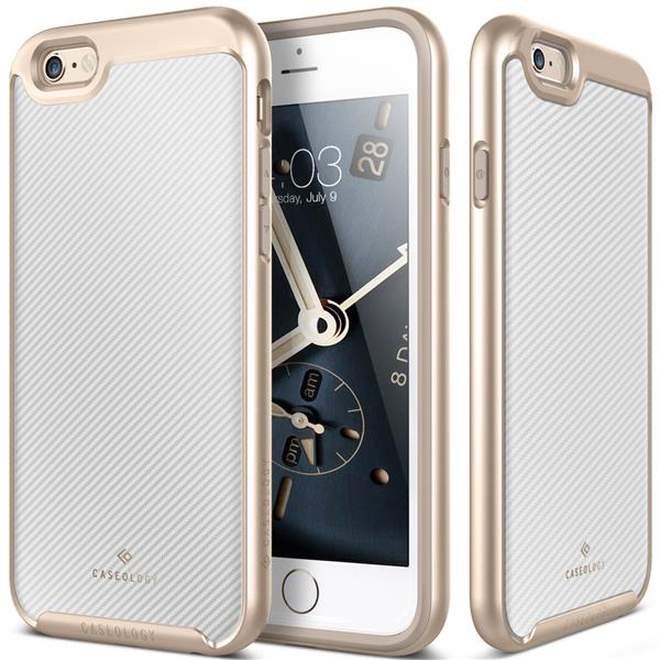 Grote foto caseology envoy series iphone 6s plus 6 plus carbon fiber white iphone 6s plus 6 plus screenpr telecommunicatie mobieltjes