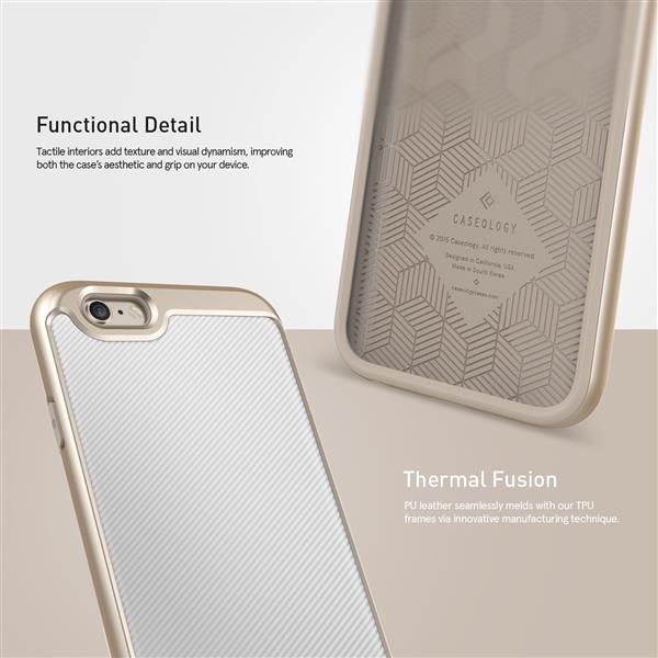 Grote foto caseology envoy series iphone 6s plus 6 plus carbon fiber white iphone 6s plus 6 plus screenpr telecommunicatie mobieltjes