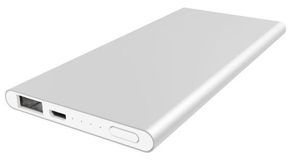 Grote foto 6000 mah premium aluminium powerbank universeel silver iphone samsung htc lg sony etc telecommunicatie opladers en autoladers