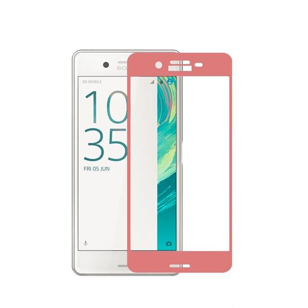 Grote foto professionele xperia x tempered glass 3d curve design full screen coverage roze telecommunicatie mobieltjes