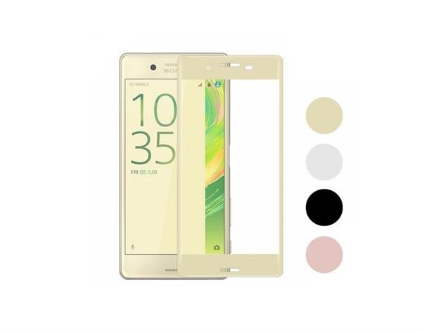 Grote foto professionele xperia x performance tempered glass 3d curve design full screen coverage goud telecommunicatie mobieltjes