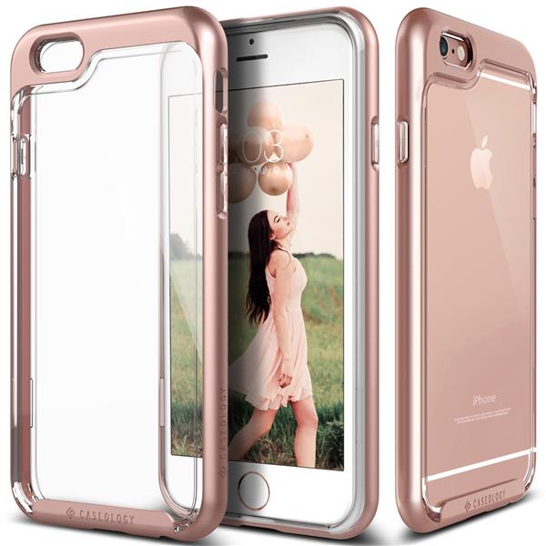 Grote foto caseology skyfall series iphone 6s 6 plus rose gold 1 gratis iphone 6s 6 plus screenprotector telecommunicatie mobieltjes