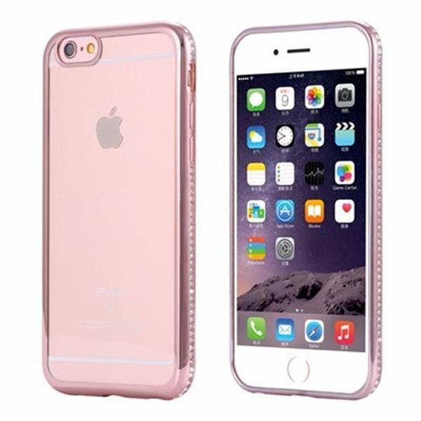 Grote foto crystal diamant iphone 6s plus 6 plus bling case transparant rose goud telecommunicatie mobieltjes