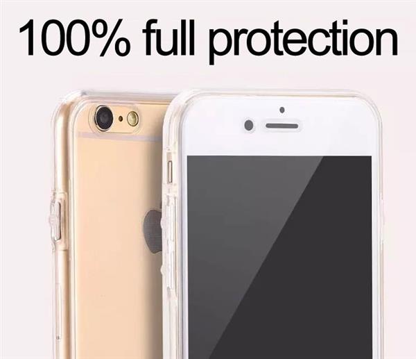 Grote foto iphone 7 8 dual tpu case 360 graden cover 2 in 1 transparant hoesje telecommunicatie mobieltjes