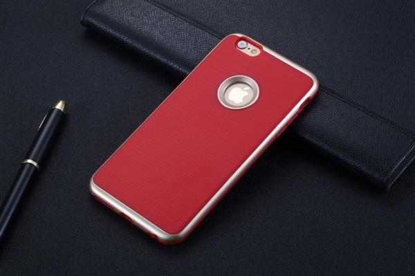 Grote foto motomo 3 in 1 luxe slim hybrid design case iphone 7 rood goud iphone 7 tempered glass telecommunicatie mobieltjes