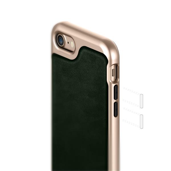 Grote foto caseology envoy series iphone 8 7 leather green iphone screenprotector hd telecommunicatie mobieltjes