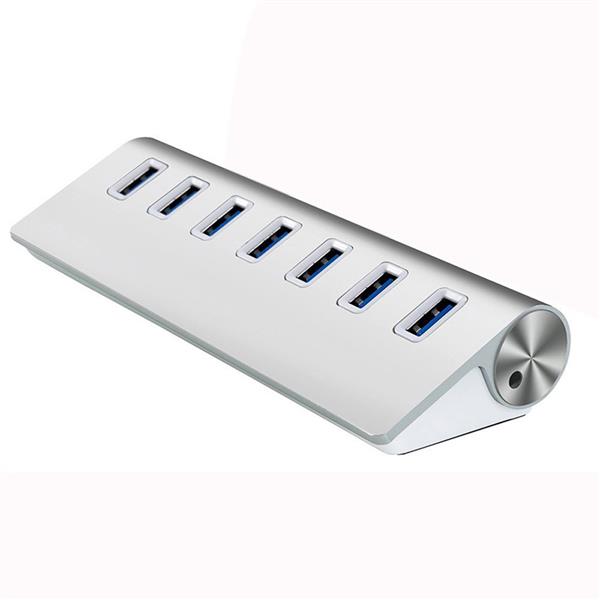 Grote foto 7 poort luxe premium aluminium usb 3.0 hub switch splitter verdeler plug play computers en software overige computers en software