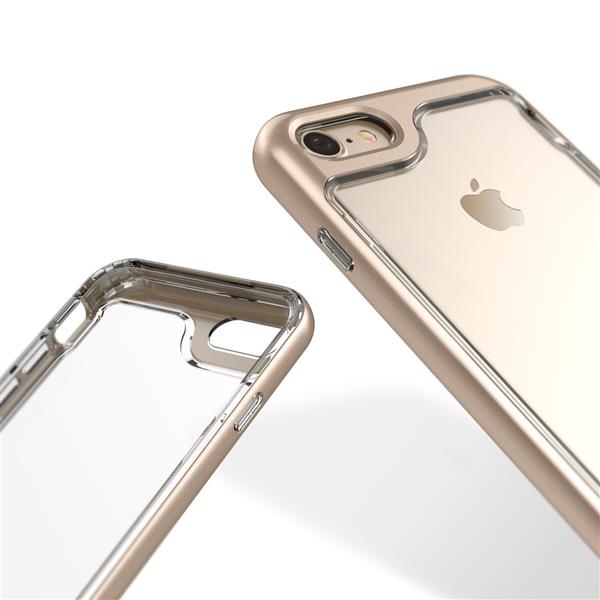 Grote foto caseology skyfall series shock proof grip case iphone 8 7 gold screenprotector telecommunicatie mobieltjes