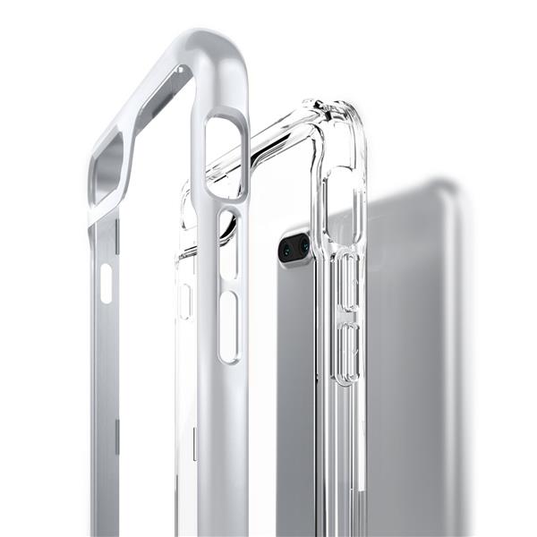 Grote foto caseology skyfall series shock proof grip case iphone 8 7 plus silver screenprotector telecommunicatie mobieltjes