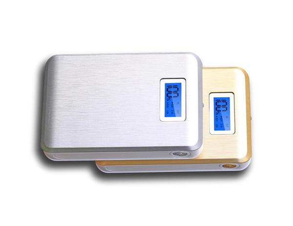 Grote foto 100 10400 mah powerbank met led indicatie led lamp luxurious silver telecommunicatie opladers en autoladers