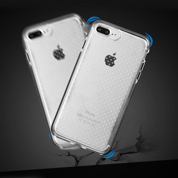 Grote foto iphone 7 x level anticollision series tpu hoesje air cushion techonology case zwart telecommunicatie mobieltjes