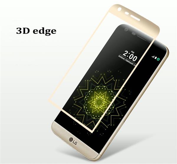 Grote foto professionele lg g5 tempered glass 3d design full screen coverage goud telecommunicatie mobieltjes