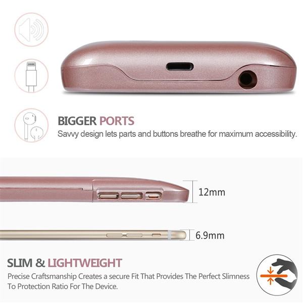Grote foto iphone 6s 6 externe batterij accucase pack power bank 3500 mah rosegold telecommunicatie mobieltjes