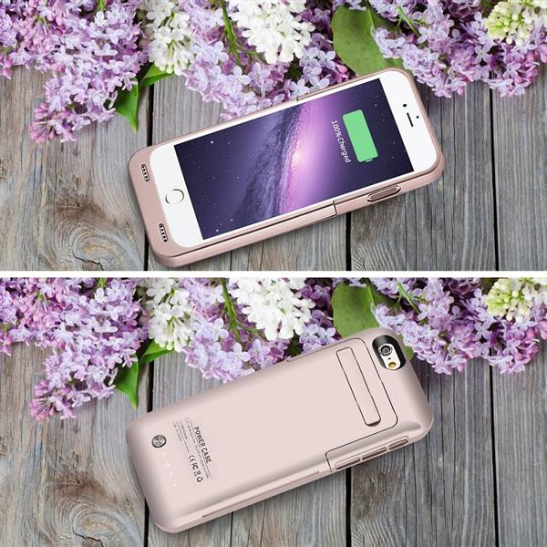 Grote foto iphone 6s 6 externe batterij accucase pack power bank 3500 mah goud telecommunicatie mobieltjes