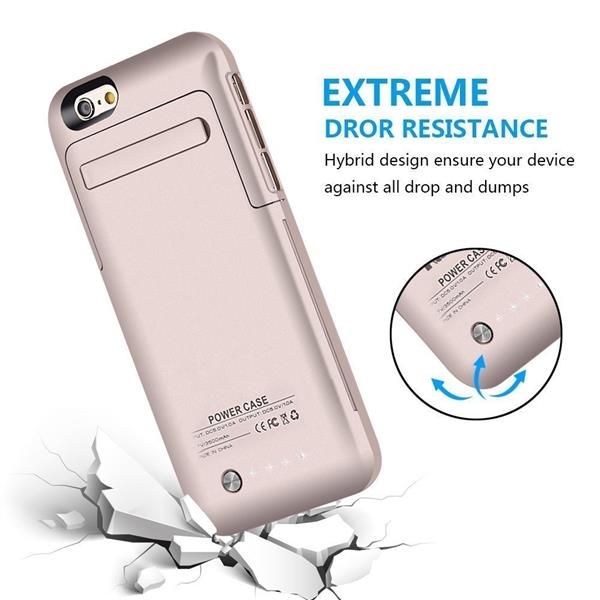 Grote foto iphone 6s 6 externe batterij accucase pack power bank 3500 mah goud telecommunicatie mobieltjes