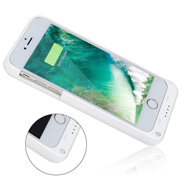 Grote foto iphone 7 6s 6 externe batterij accucase pack power bank 3200 mah wit telecommunicatie mobieltjes