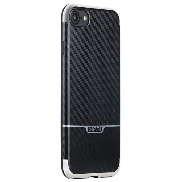 Grote foto iphone 7 plus x level goodcyl carbon fiber textuur soft tpu case zwart telecommunicatie mobieltjes