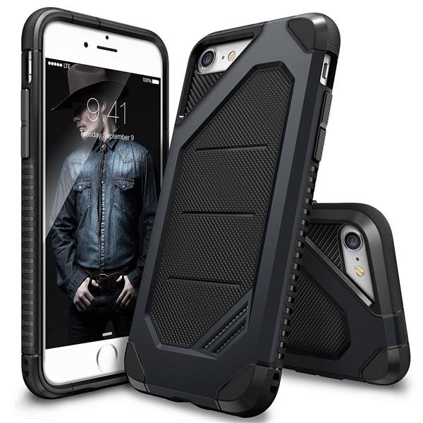 Grote foto iphone 7 rearth ringke max defender case slate metal ringke max hd screenprotector telecommunicatie mobieltjes