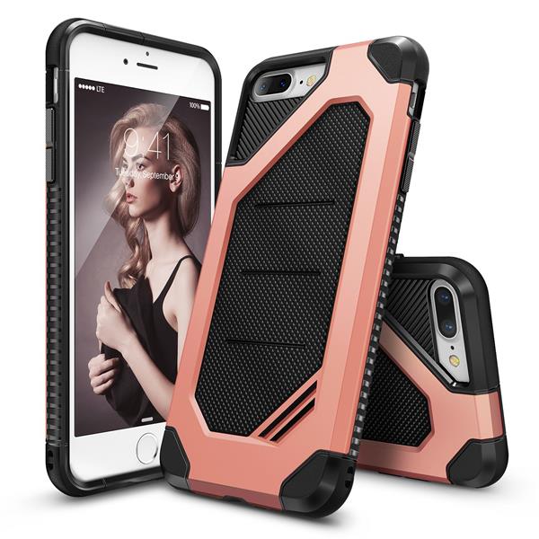 Grote foto iphone 7 plus rearth ringke max defender case rosegold ringke max hd screenprotector telecommunicatie mobieltjes