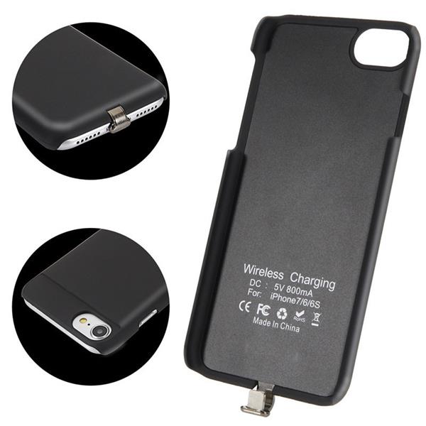 Grote foto iphone 8 7 3 in 1 set draadloos opladen wireless premium transparante receiver case night shad telecommunicatie opladers en autoladers