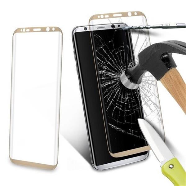 Grote foto samsung galaxy s8 plus 3d professional curve tempered glass screen protector goud telecommunicatie mobieltjes