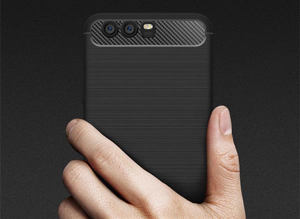 Grote foto huawei p10 carbon fiber style tpu case zwart telecommunicatie mobieltjes