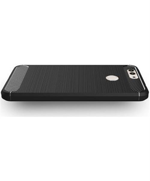 Grote foto huawei p10 plus carbon fiber style tpu case zwart telecommunicatie mobieltjes