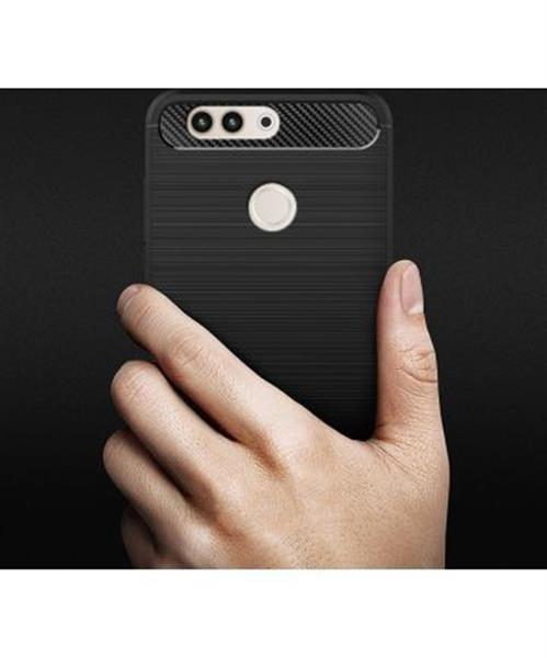 Grote foto huawei p10 plus carbon fiber style tpu case zwart telecommunicatie mobieltjes