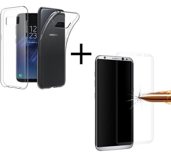 Grote foto samsung galaxy s8 plus transparant ultra dun soft gel hoesje tpe 3d curve screenprotector s8 plus telecommunicatie mobieltjes