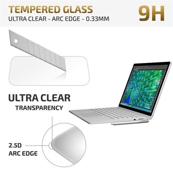 Grote foto microsoft surface book tempered glass protector arc edge telecommunicatie mobieltjes