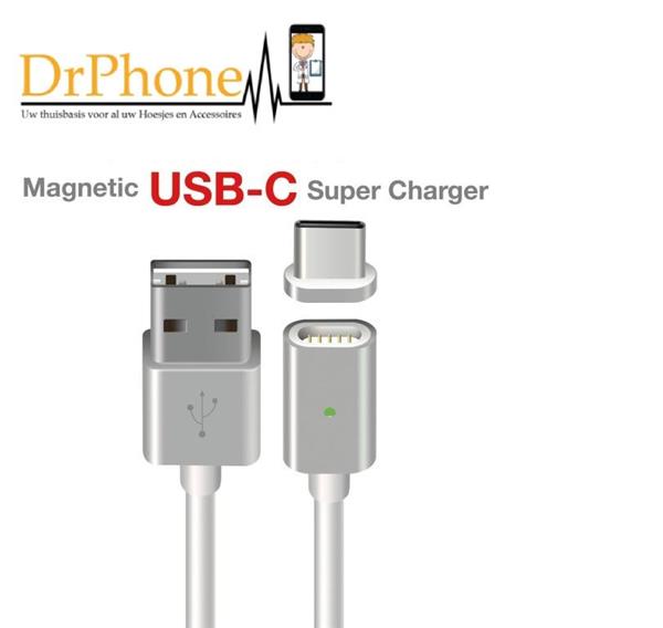 Grote foto s8 luxe smart magnetische oplaadkabel type c high speed telecommunicatie opladers en autoladers