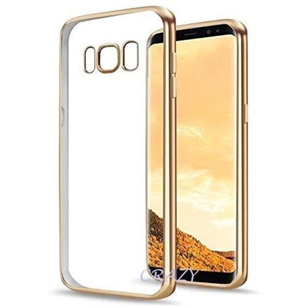 Grote foto samsung galaxy s8 electro shine tpu gel case goud telecommunicatie mobieltjes