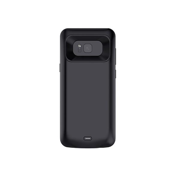 Grote foto samsung galaxy s8 plus externe batterij case powerbank hoesje 5500 mah solar black type c kabel telecommunicatie mobieltjes