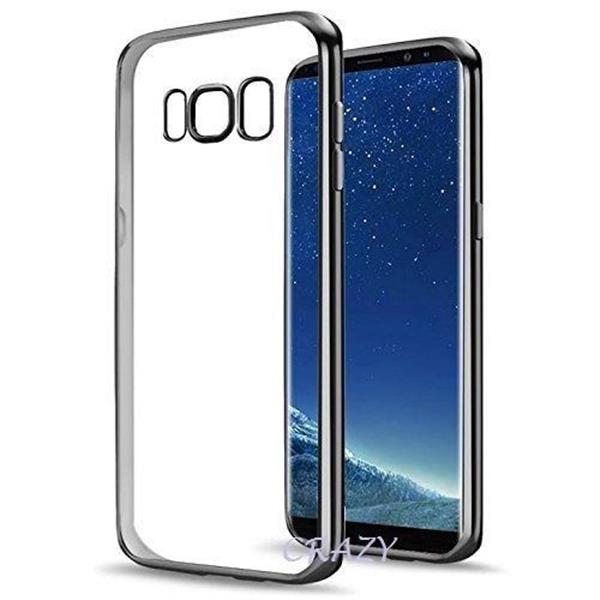 Grote foto samsung galaxy s8 plus electro shine tpu gel case zwart telecommunicatie mobieltjes