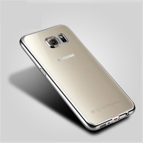 Grote foto samsung galaxy s8 plus electro shine tpu gel case zilver telecommunicatie mobieltjes